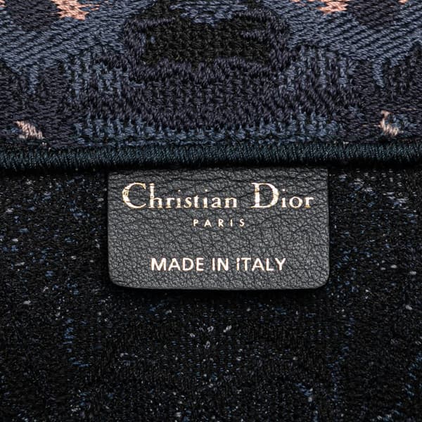 Pre-owned Dior Large Kaleidiorscopic Book Tote Blue