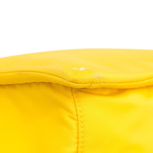 Pre-owned Prada Tessuto Chain Tote Yellow
