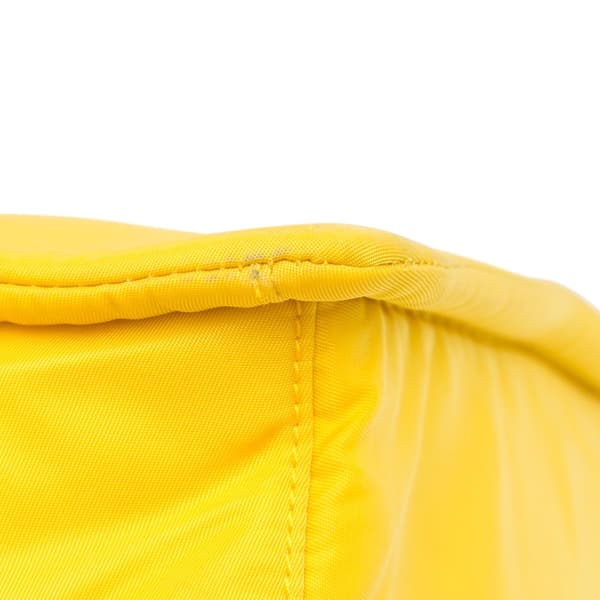 Pre-owned Prada Tessuto Chain Tote Yellow