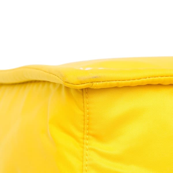 Pre-owned Prada Tessuto Chain Tote Yellow