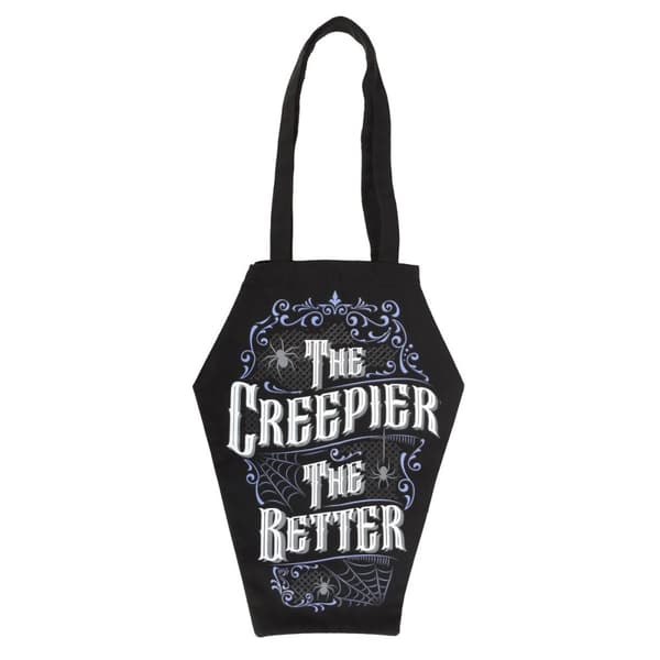 Something Different The Creepier The Better Coffin Shaped Tote Bag Black One Size