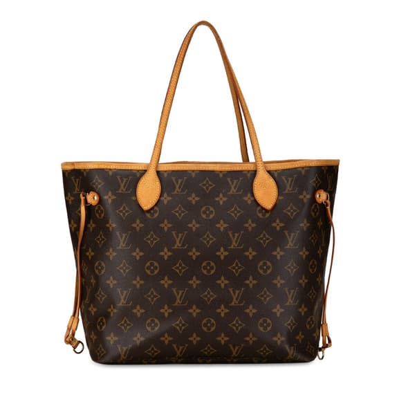 Pre-owned Louis Vuitton Monogram Neverfull MM Brown