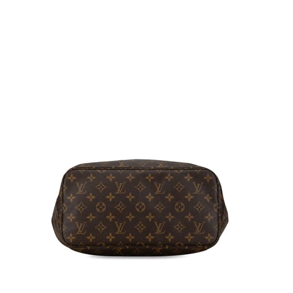 Pre-owned Louis Vuitton Monogram Neverfull MM Brown