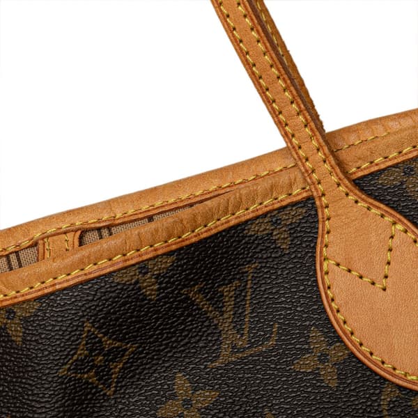 Pre-owned Louis Vuitton Monogram Neverfull MM Brown