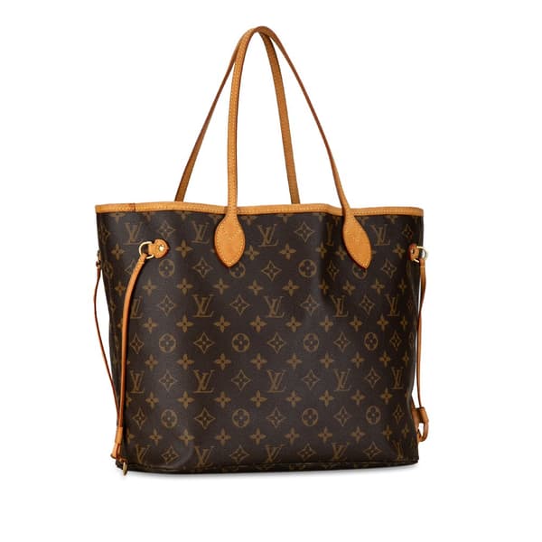 Pre-owned Louis Vuitton Monogram Neverfull MM Brown