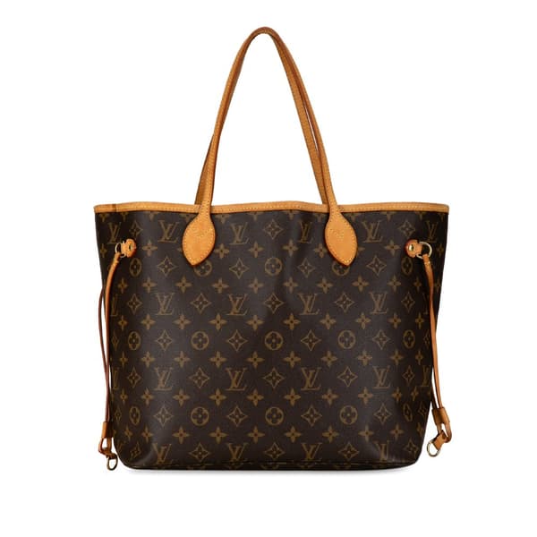 Pre-owned Louis Vuitton Monogram Neverfull MM Brown