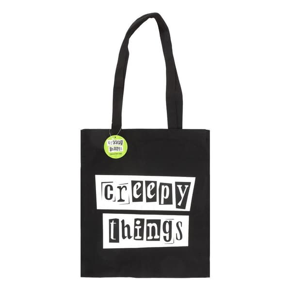 Something Different Creepy Things Polycotton Tote Bag Black/White One Size