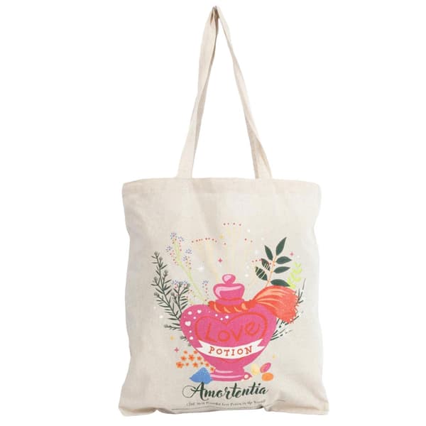 Harry Potter Love Potion Canvas Tote Bag Cream/Pink One Size