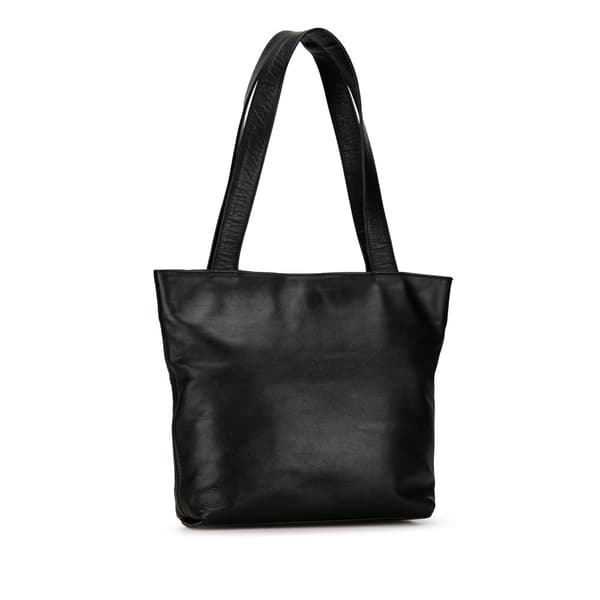 Pre-owned Chanel Embossed Lambskin CC Tote Black
