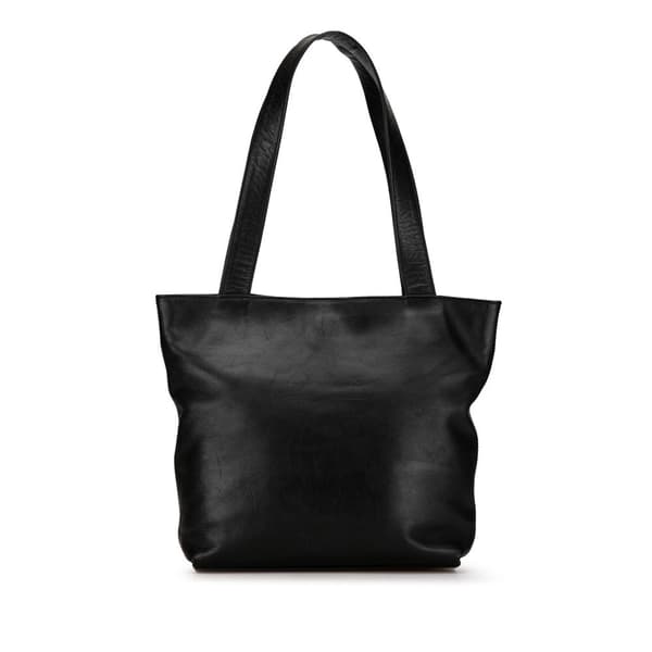 Pre-owned Chanel Embossed Lambskin CC Tote Black