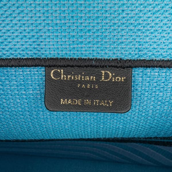 Pre-owned Dior Medium D-Jungle Pop Book Tote Blue