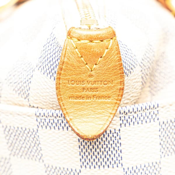 Pre-owned Louis Vuitton Damier Azur Totally PM White