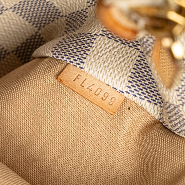 Pre-owned Louis Vuitton Damier Azur Totally PM White