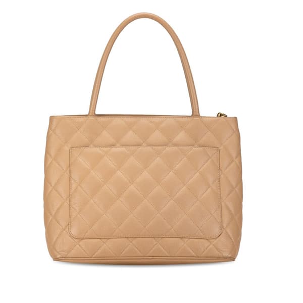 Pre-owned Chanel Caviar Medallion Tote Brown