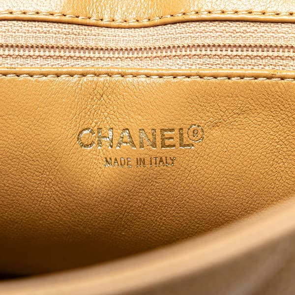 Pre-owned Chanel Caviar Medallion Tote Brown