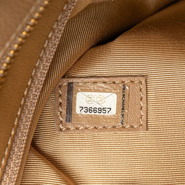 Pre-owned Chanel Caviar Medallion Tote Brown