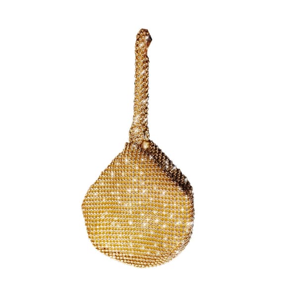 Where's That From Nicki Diamante Chainmail Mini Handbag Rose Gold One Size