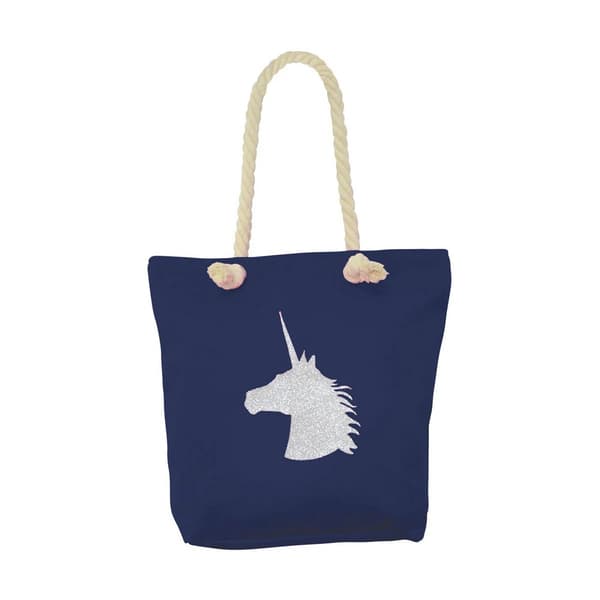 Hy Unicorn Tote Bag Navy One Size