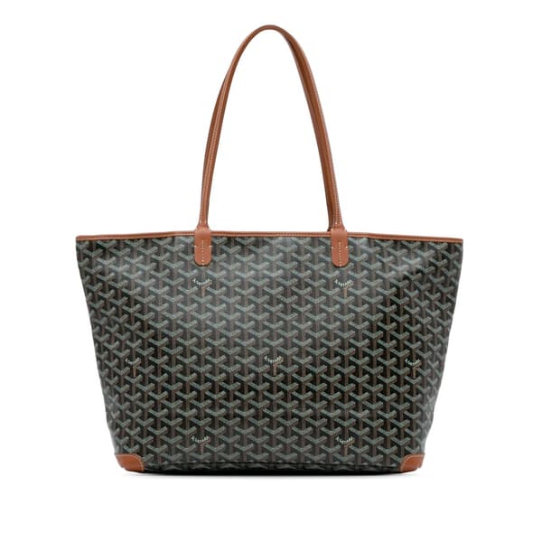 Pre-owned Goyard Goyardine Artois MM Black