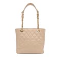 Miniatyrbild 1 av 10: Pre-owned Chanel Caviar Petite Shopping Tote Brown