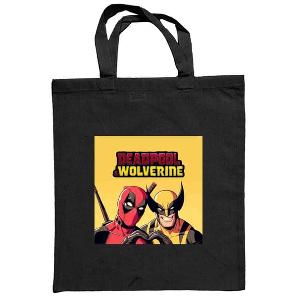 Indkøbstaske i Stof | Praktisk Mulepose Deadpool & Wolverine S