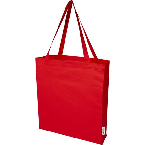 Madras Recycled Cotton Gusseted Tote Bag