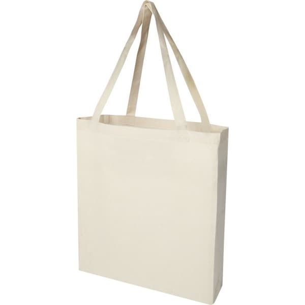 Madras Recycled Cotton Gusseted Tote Bag
