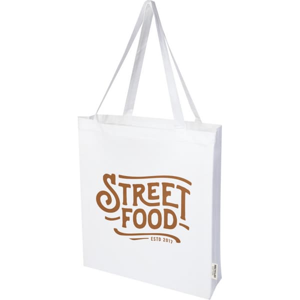 Madras Recycled Cotton Gusseted Tote Bag