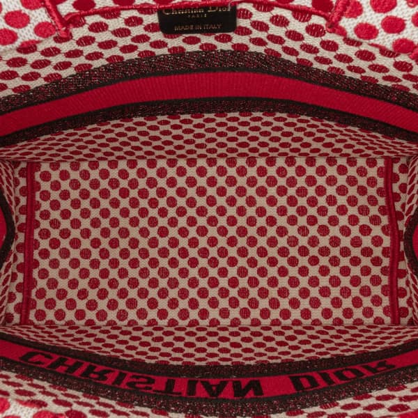 Pre-owned Dior Medium Dioramour Book Tote Red