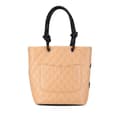 Miniatyrbild 3 av 10: Pre-owned Chanel Medium Lambskin Cambon Ligne Tote Brown