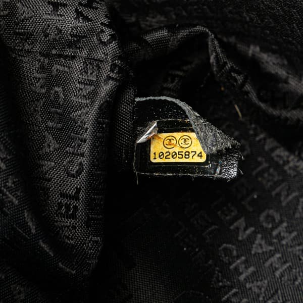 Pre-owned Chanel Caviar Choco Bar Tote Black