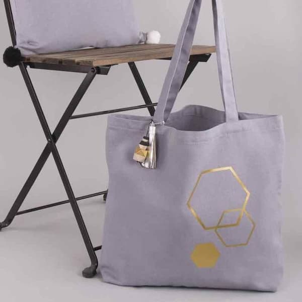 Sustainable shopper - Bas - Grå - 46x35cm - 330g/m² - Miljövänlig - Praktisk