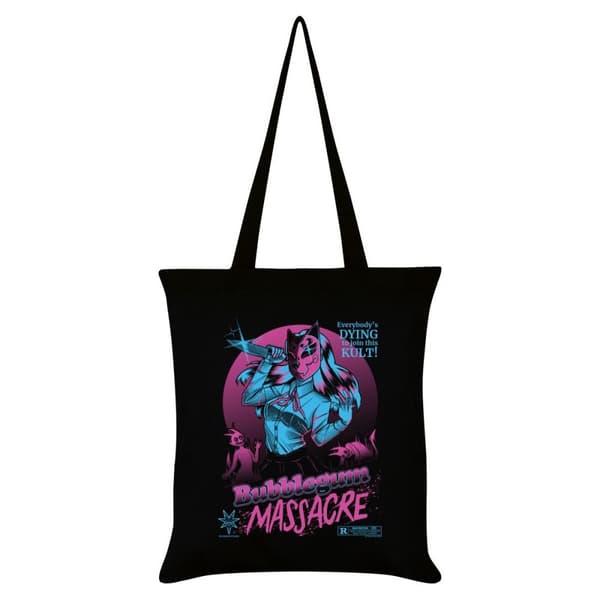 Pinku Kult Bubblegum Massacre Tote Bag Black/Pink/Blue One Size