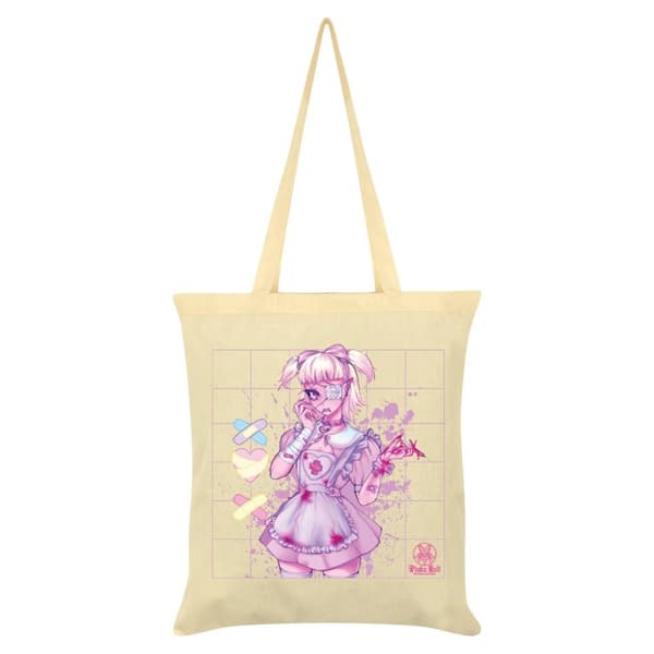 Pinku Kult Fragile Tote Bag Cream One Size