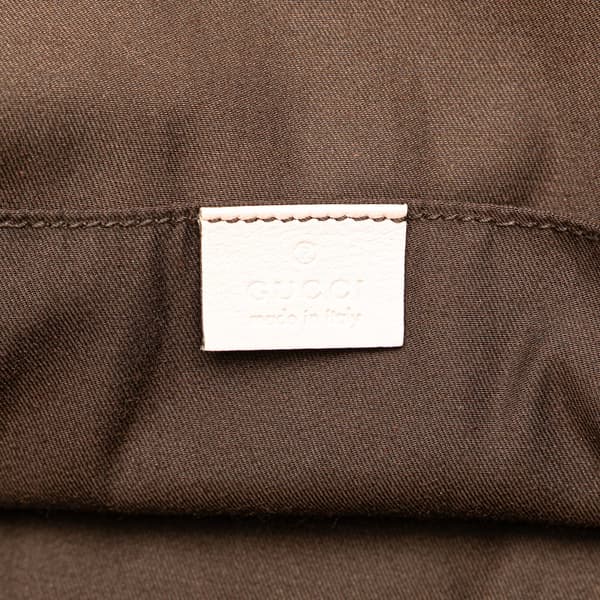 Pre-owned Gucci GG Canvas Web Tote Brown
