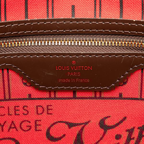 Pre-owned Louis Vuitton Damier Ebene Neverfull PM Brown