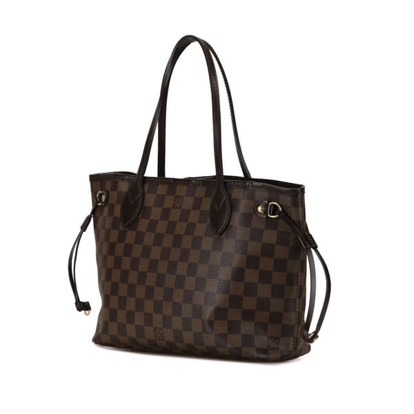 Pre-owned Louis Vuitton Damier Ebene Neverfull PM Brown