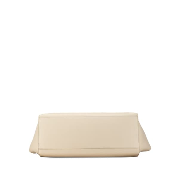 Pre-owned Celine Smooth Calfskin Soft 16 Cabas White