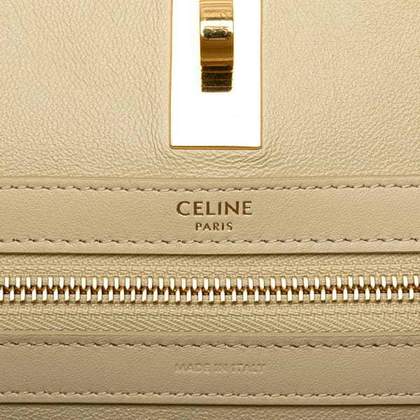 Pre-owned Celine Smooth Calfskin Soft 16 Cabas White