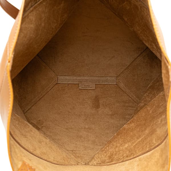 Pre-owned LOEWE Medium Calfskin Puzzle Fold Tote Brown