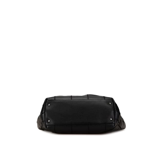 Pre-owned Chanel Caviar Choco Bar Tote Black