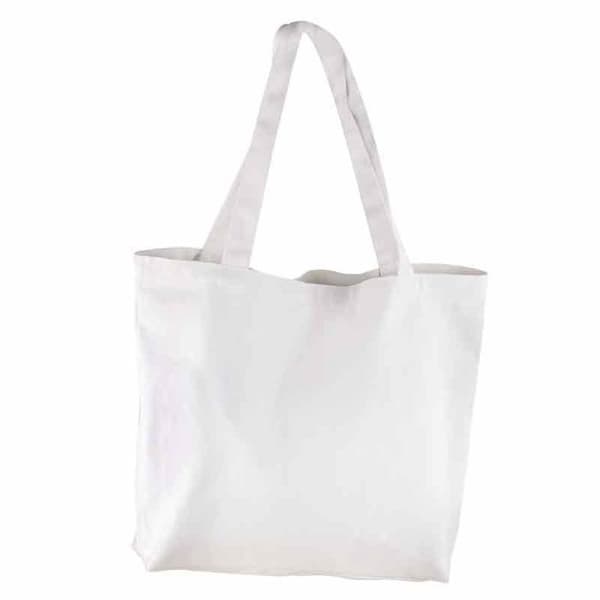 Shopperväska - Basic - Vit - 46x35cm - 330g/m² - Ekologisk