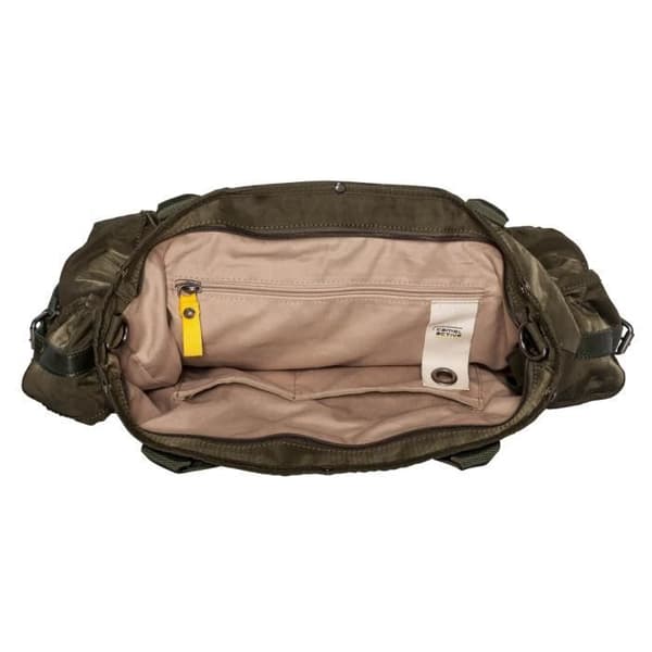 Axelväska med axelrem - camel active - Aruba - Khaki - 100% nylon - A4-format