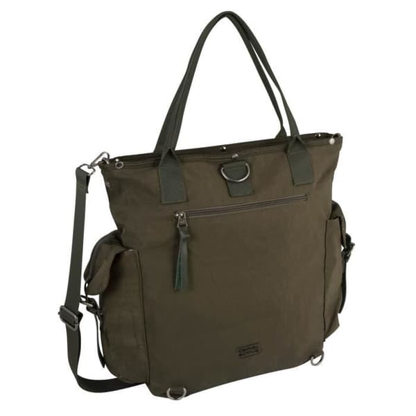 Axelväska med axelrem - camel active - Aruba - Khaki - 100% nylon - A4-format