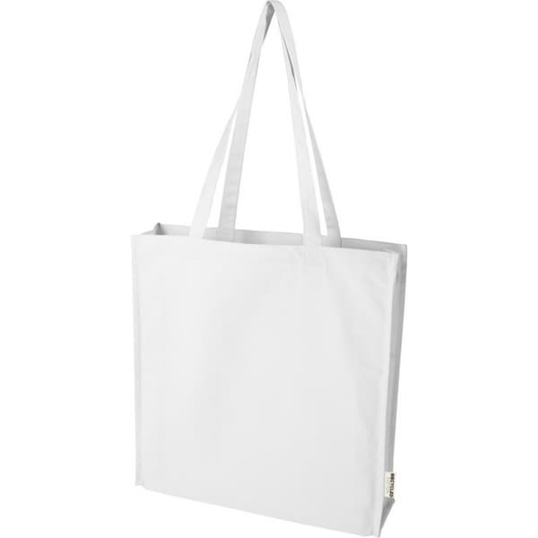 Recycled Gusseted 14L Tote Bag White One Size