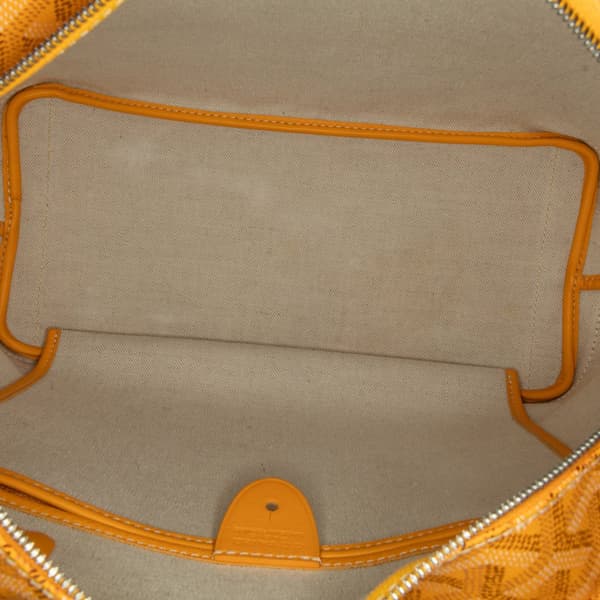 Pre-owned Goyard Goyardine Artois PM Yellow
