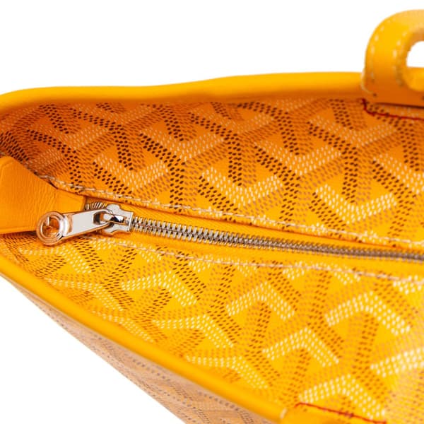 Pre-owned Goyard Goyardine Artois PM Yellow