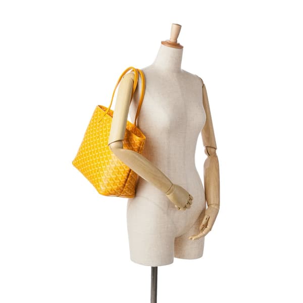 Pre-owned Goyard Goyardine Artois PM Yellow