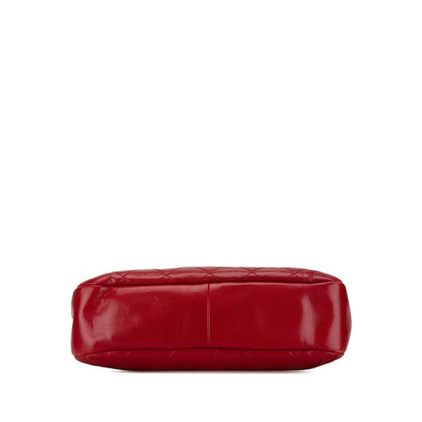 Pre-owned Chanel Quilted Caviar Soft Tote Red