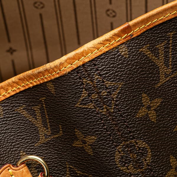 Pre-owned Louis Vuitton Monogram Neverfull MM Brown